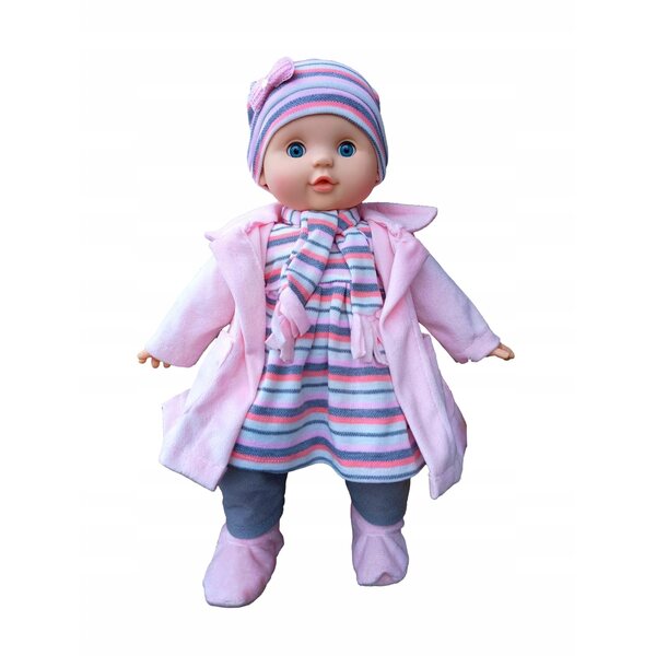 Babypuppe 40 cm Adar, interaktiv, mit Geräuschen und waschbarer Kleidung