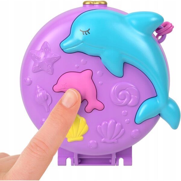 Polly Pocket Set acquario con delfini - Giocattolo educativo per bambini 4+