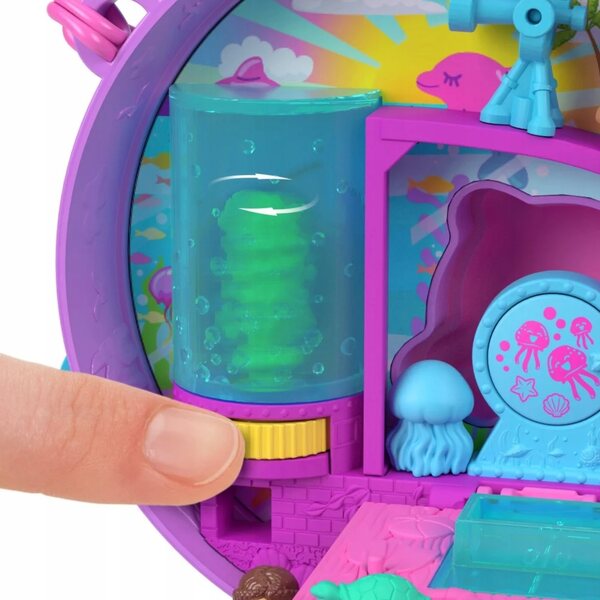 Polly Pocket Set acquario con delfini - Giocattolo educativo per bambini 4+
