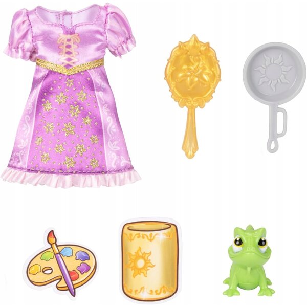 Disney Princess Rapunzel Minipuppe 16 cm mit Accessoires und Kleidung