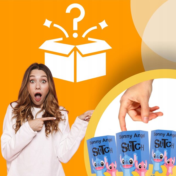 Figurina Mini Sonny Angel Stitch con Adesivo per Telefono, Collezionabile e Sorprendente