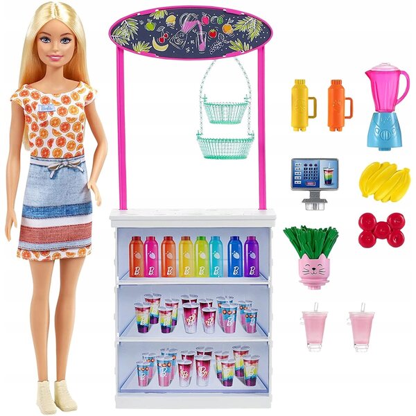 Barbie Barek Smoothie con Accessori e Cubetti Cambia Colore per Bambini