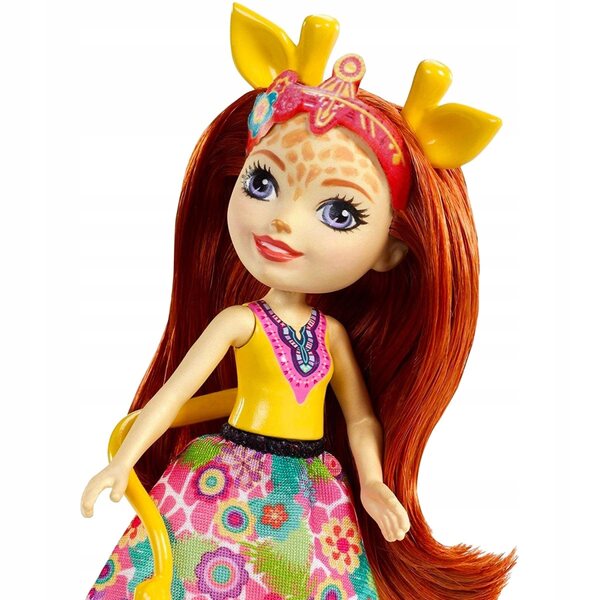 Barbie Enchantimals: Pawl-Puppe mit Giraffe, 15 cm großes Spielset für Kinder