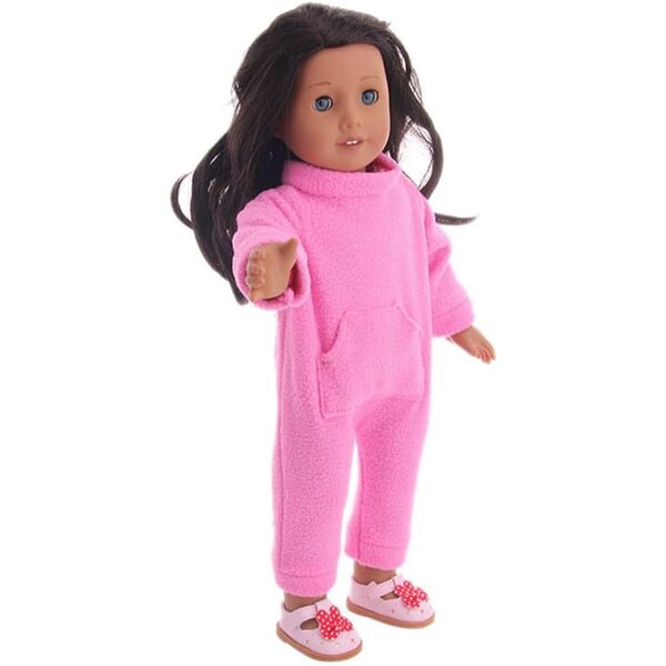 Gepolstertes Winteroutfit für 18-Zoll-Puppen – rosa, weiches und widerstandsfähiges Accessoire