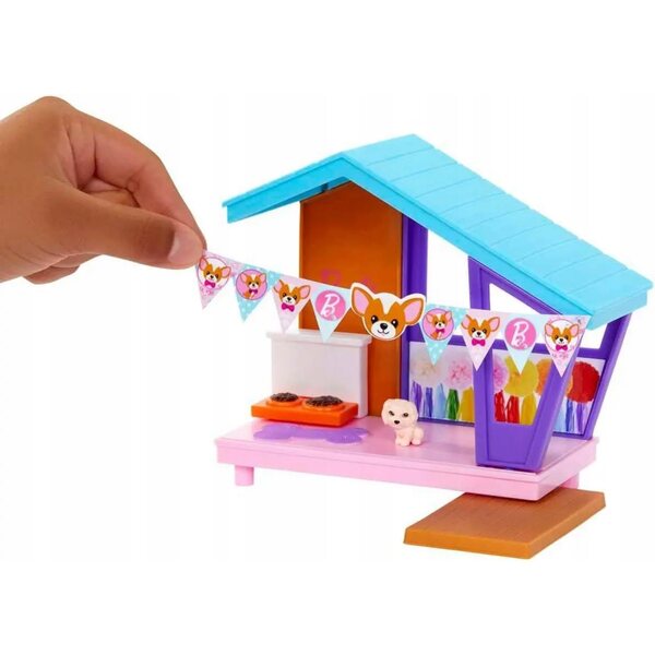Barbie Chelsea Dog Party set con 2 bambole, 4 cuccioli e accessori giocattolo