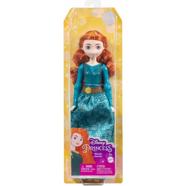 Bambola Principessa Merida Disney con articolazioni mobili e accessori per bambini 3+