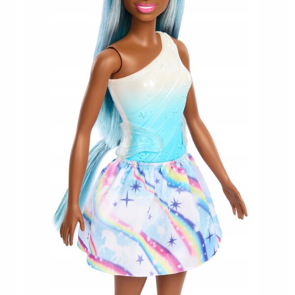 Barbie Dreamtopia Einhorn mit langen blauen Haaren und zauberhaften Accessoires für Kinder