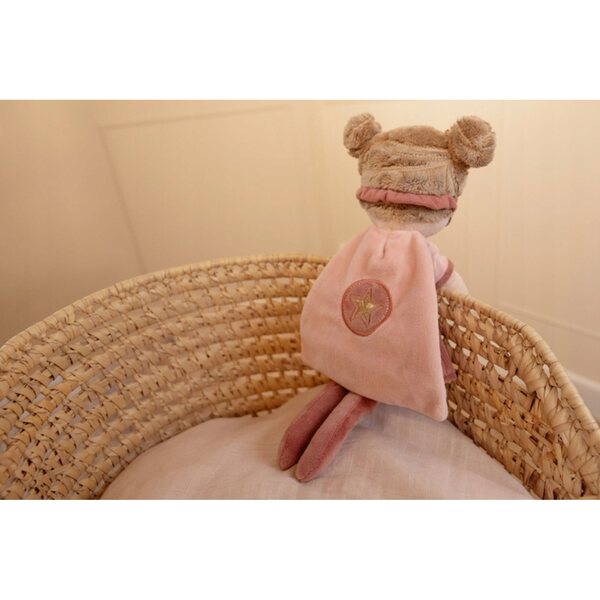 Little Dutch Super-Hero Rosa, bambola morbida supereroina con mantello 35 cm