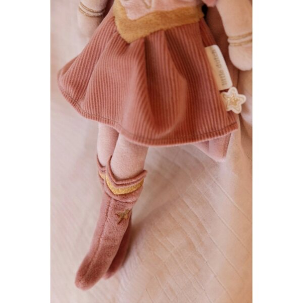 Little Dutch Super-Hero Rosa, bambola morbida supereroina con mantello 35 cm