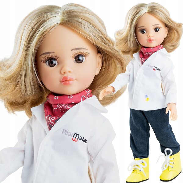 Paola Reina Pilar Mateo Puppe 32 cm – hochwertige spanische Puppe, CE-zertifiziert