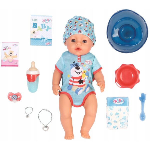 BABY BORN Magic Boy 43 cm mit 10 Funktionen und Kleidung inklusive