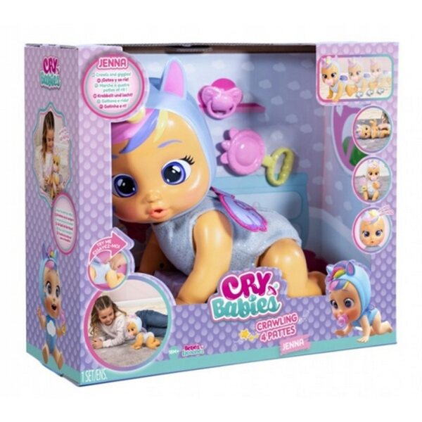 Jenna RACZKUJE interaktywna płacze LALKA Cry Babies Interaktywna TM Toys