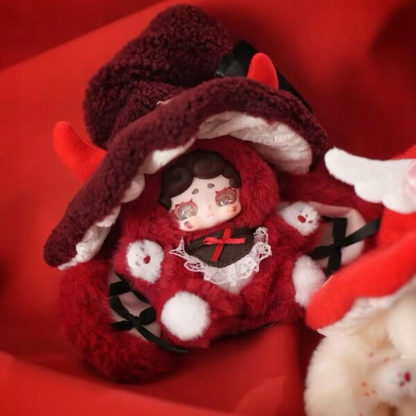 Lucky Deer Nai V4 Boîte aveugle en peluche lettre de sorcière - Porte-clés lapin bonne nuit Kawaii
