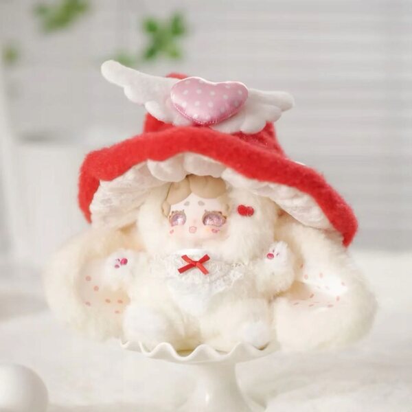 Lucky Deer Nai V4 Boîte aveugle en peluche lettre de sorcière - Porte-clés lapin bonne nuit Kawaii