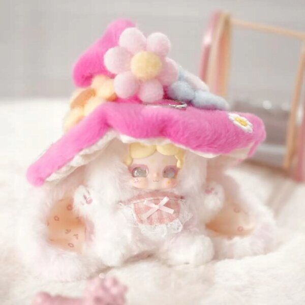 Lucky Deer Nai V4 Boîte aveugle en peluche lettre de sorcière - Porte-clés lapin bonne nuit Kawaii