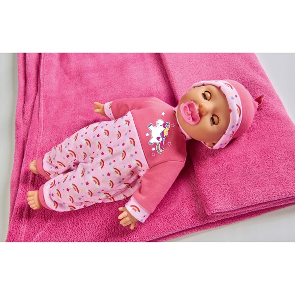 Interaktive Puppe Laura 38 cm mit Geräuschen und lächelnden Augen Simba