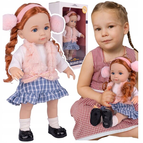 Bambola Jelena 36 cm con vestiti e capelli lunghi, ideale per bambine 3+