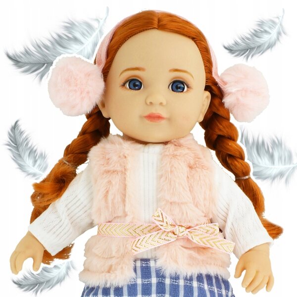 Bambola Jelena 36 cm con vestiti e capelli lunghi, ideale per bambine 3+