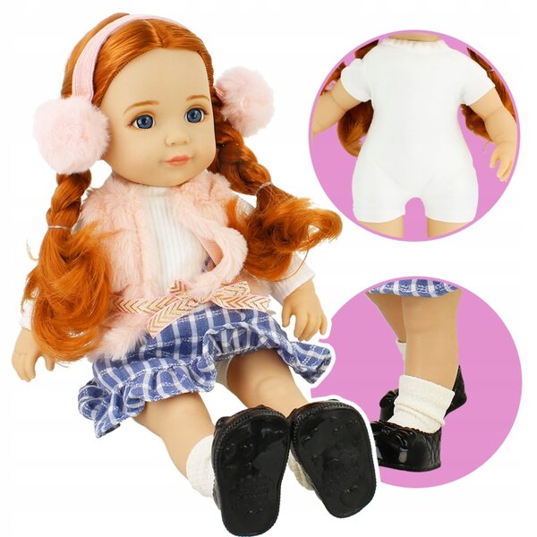 Bambola Jelena 36 cm con vestiti e capelli lunghi, ideale per bambine 3+
