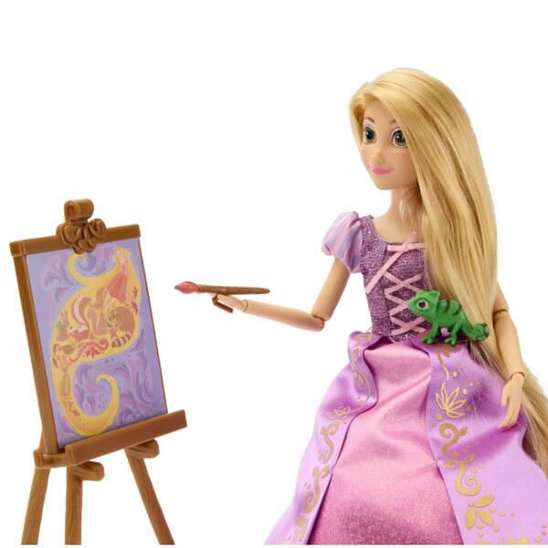 Bambola Disney Rapunzel con armadio accessori e minifigure CE di Pascal