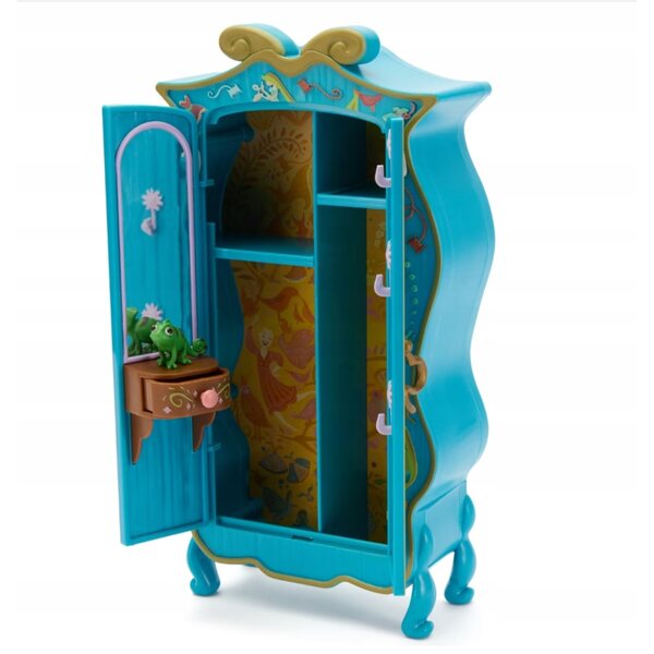 Bambola Disney Rapunzel con armadio accessori e minifigure CE di Pascal