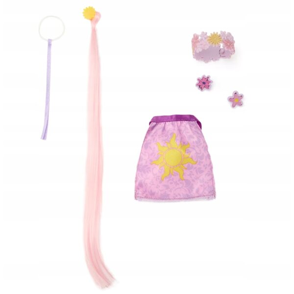 Bambola Disney Rapunzel con armadio accessori e minifigure CE di Pascal