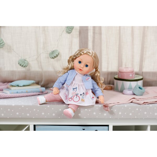 Baby Born Sophia Puppe, 36 cm, blond in rosa Kleidung