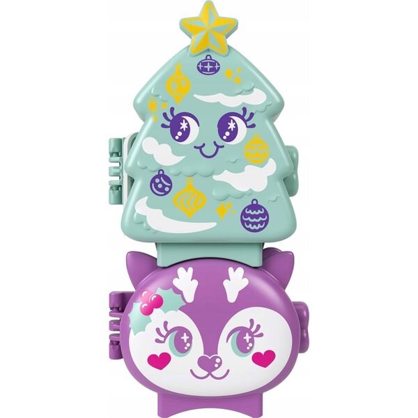 Polly Pocket Christmas Set - Un giocattolo per bambini dai 4 anni con una mini bambola