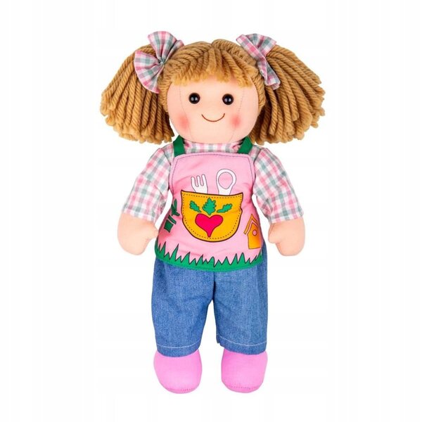 Bambola di pezza Eliza 33 cm - Morbida e Sicura per Bambini da 0+