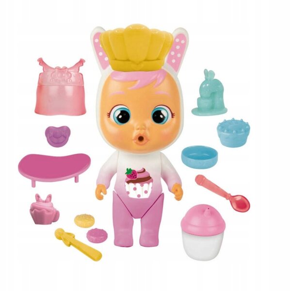 Cry Babies Coney Coniglio Set da Cucina con Accessori per Bambini 3+