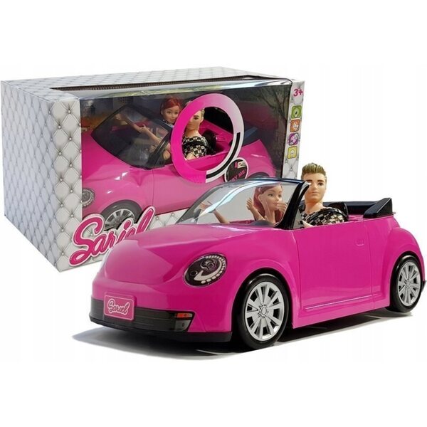 Doll con Auto Coupe 43 cm Rosa con Luci e Suoni per Bambini dai 3+