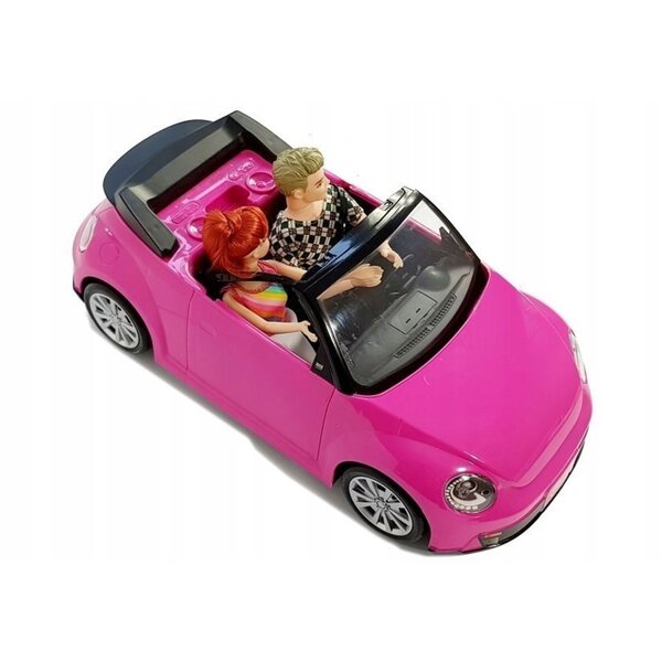 Doll con Auto Coupe 43 cm Rosa con Luci e Suoni per Bambini dai 3+