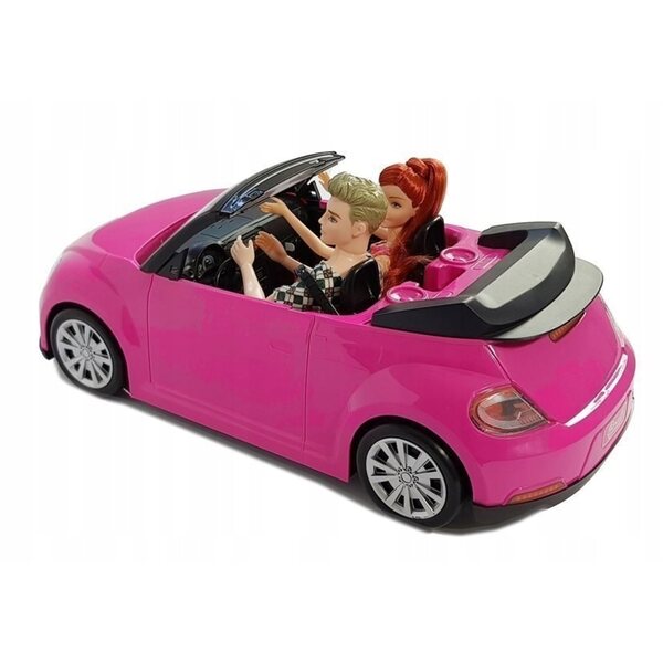 Doll con Auto Coupe 43 cm Rosa con Luci e Suoni per Bambini dai 3+