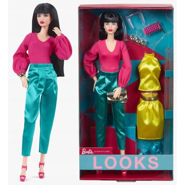 Barbie Signature Looks Lina HJX28 mit Original-Kleidern aus der Mattel-Kollektion