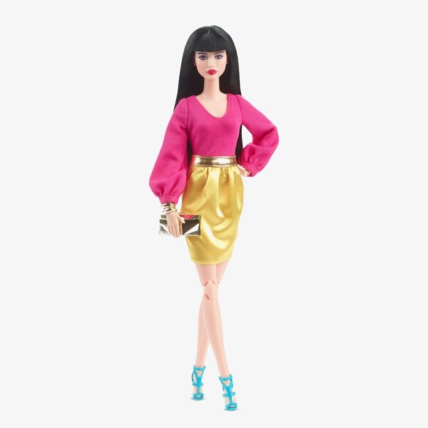 Barbie Signature Looks Lina HJX28 mit Original-Kleidern aus der Mattel-Kollektion