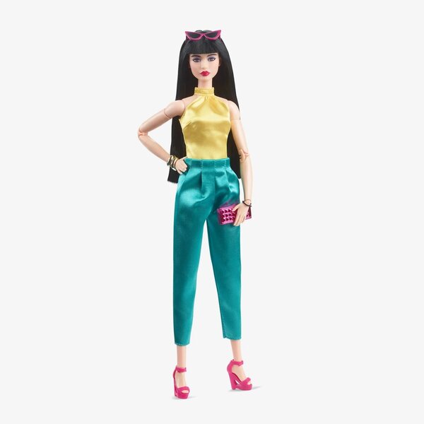 Barbie Signature Looks Lina HJX28 mit Original-Kleidern aus der Mattel-Kollektion