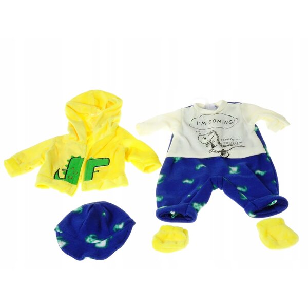 Babykleidungsset für 45 cm große Puppen mit Mütze und Jacke