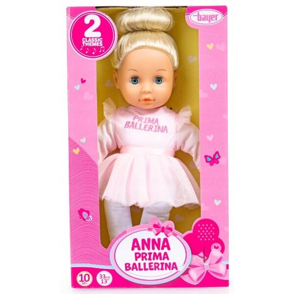 Bayer Doll Anna Prima Ballerina 33 cm con suoni e occhi che si chiudono