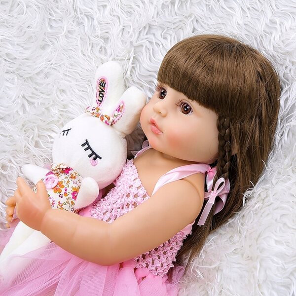 Bambola Reborn 55 cm - Bambola realistica per bambini con alta qualità e accessori