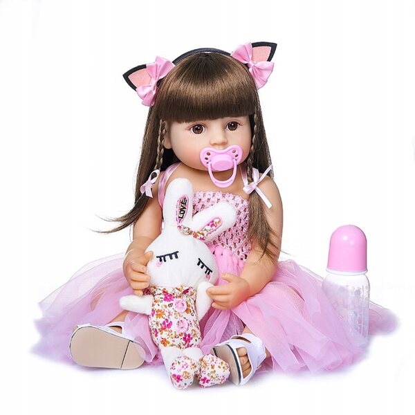 Bambola Reborn 55 cm - Bambola realistica per bambini con alta qualità e accessori