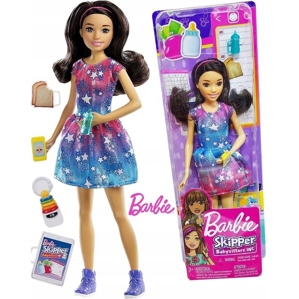 Barbie Skipper Babysitter mit Zubehör – Rollenspiel für Mädchen ab 3 Jahren