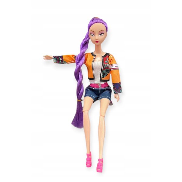 Bambola KPop Demon Hunters Rumi 30 cm con Parti Mobili – Perfetta per Bambini 3+