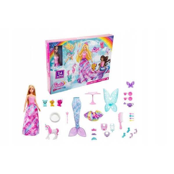 Barbie Dreamtopia Kalendarz Adwentowy mit 25 Überraschungen für Kinder ab 3 Jahren