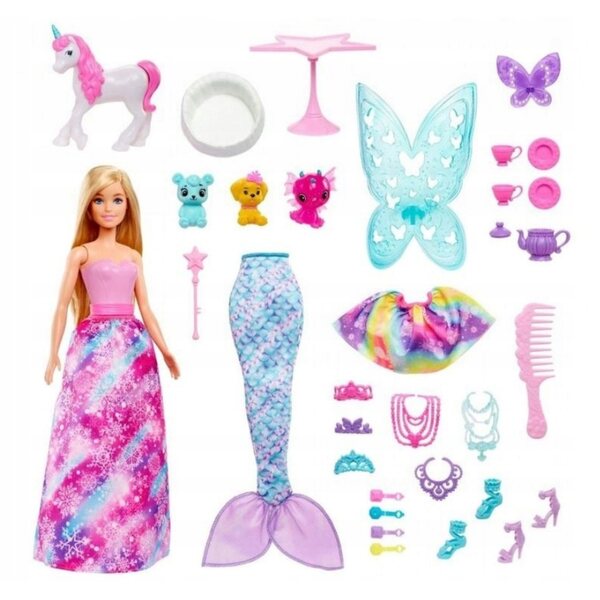 Barbie Dreamtopia Kalendarz Adwentowy mit 25 Überraschungen für Kinder ab 3 Jahren