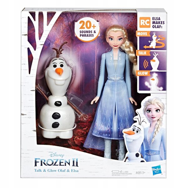 Elsa und Olaf sprechende Puppe 30 cm Frozen 2 Hasbro mit Licht- und Soundeffekten