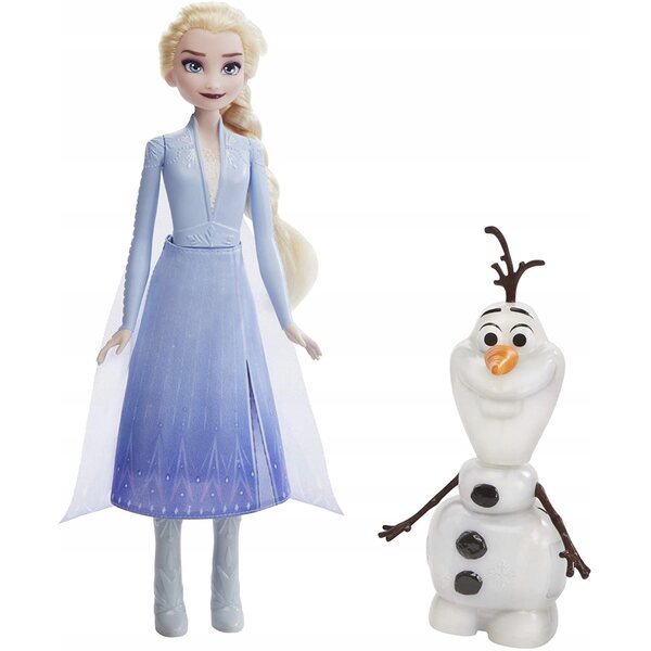Elsa und Olaf sprechende Puppe 30 cm Frozen 2 Hasbro mit Licht- und Soundeffekten