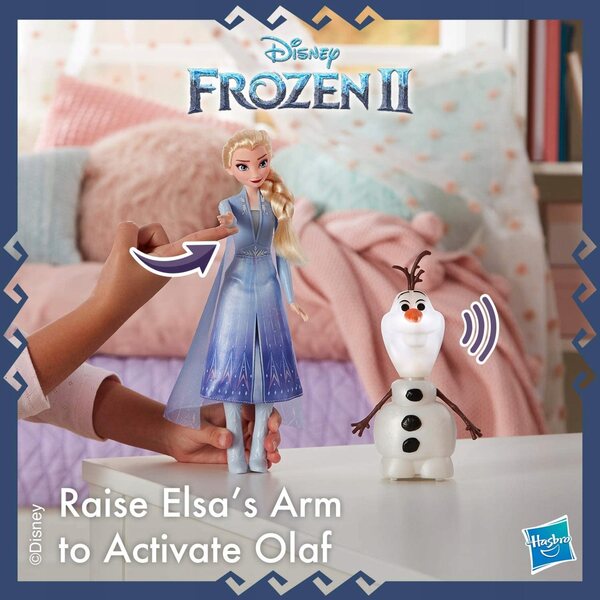Elsa und Olaf sprechende Puppe 30 cm Frozen 2 Hasbro mit Licht- und Soundeffekten