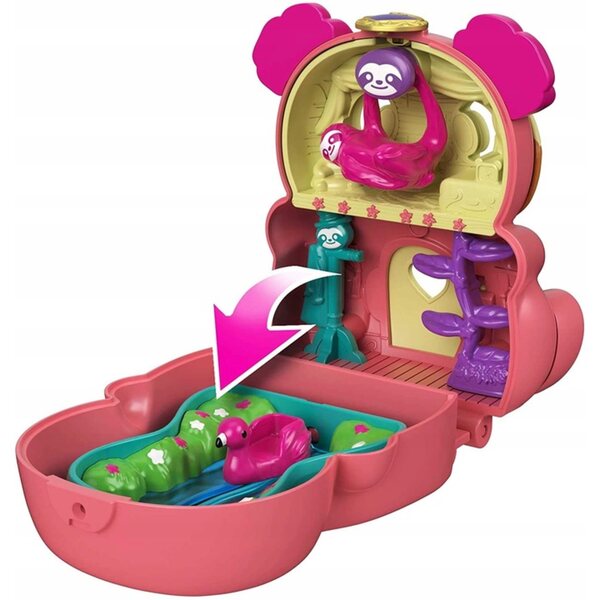 Polly Pocket Mattel 25,5 cm - Ensemble de poupée avec maison et mini aventures