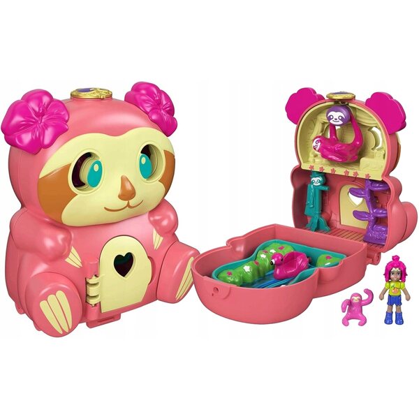 Polly Pocket Mattel 25,5 cm - Ensemble de poupée avec maison et mini aventures