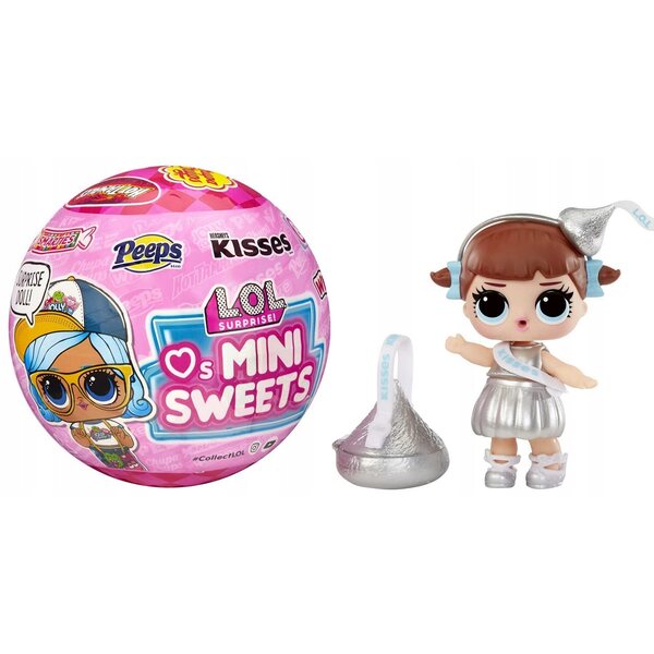LOL Surprise Mini Sweets: Überraschungspuppe mit Zubehör + Süßigkeiten 4+